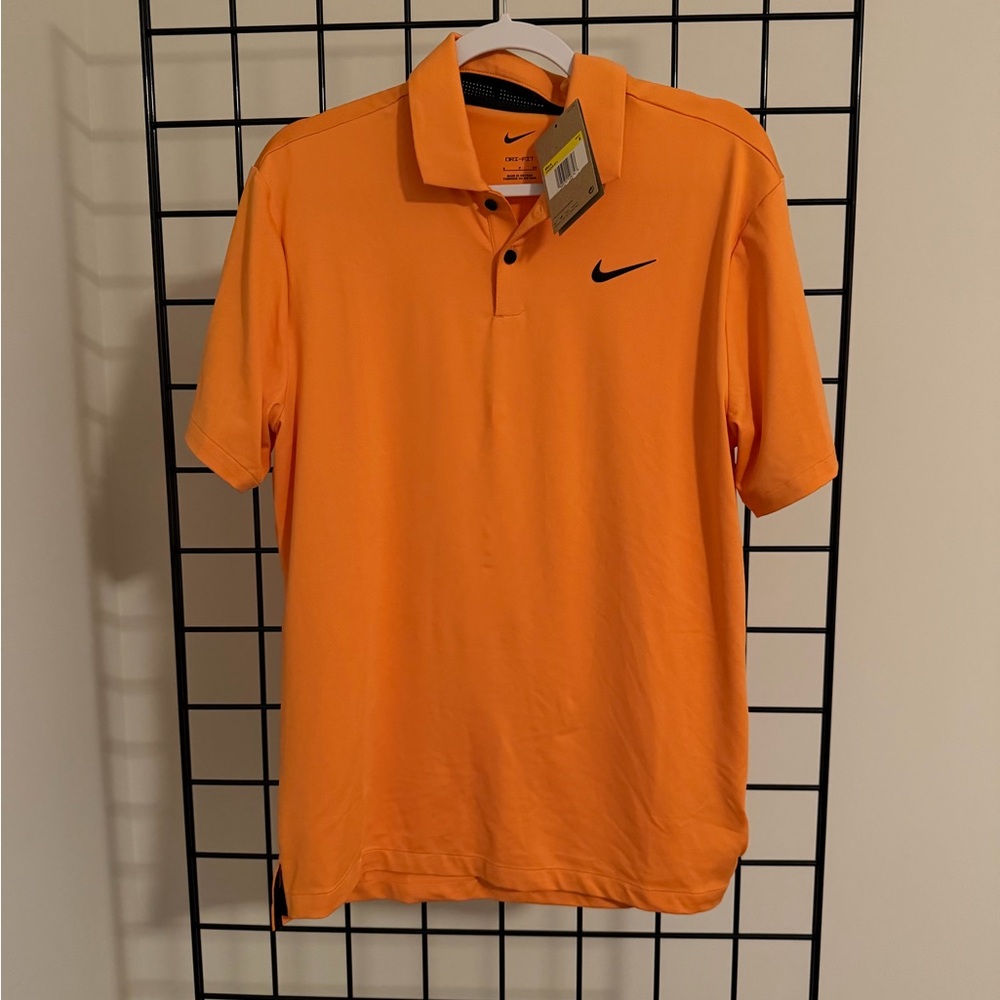 Nike Men's Bright Orange Polo Shirt
